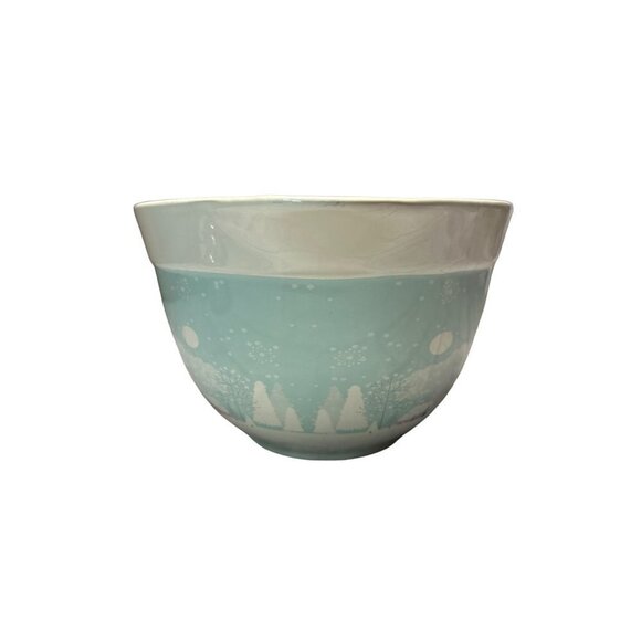 Christmas Mixing Bowl Handle Bake Shop by Masterclass Mixing Bowl Winter 3QT - Picture 3 of 10
